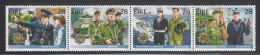 Ireland MNH Scott #726a Strip Of 4 Police, Army, Navy, FCA - Irish Security Forces - Politie En Rijkswacht