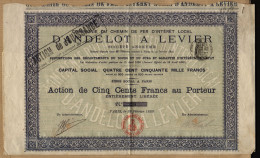Franche Comté, Doubs & Jura / Chemin De Fer D'Andelot à Levier, 1899 - Chemin De Fer & Tramway