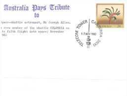 (PH 950) Australia - 1981 - Australia Pay Tribute To Astronaut Joseph Allen - Océanie