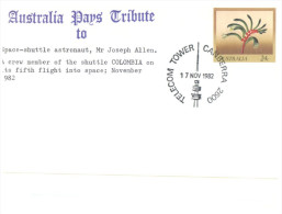 (PH 950) Australia - 1981 - Australia Pay Tribute To Astronaut Joseph Allen - Oceania
