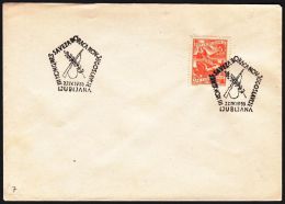 Yugoslavia 1955, Cover W./ Special Postmark "Union Of Fighters Yugoslavia, Ljubljana", Ref.bbzg - Briefe U. Dokumente