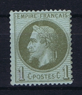 France: 1870 Yv 25 Not Used (*) - 1863-1870 Napoléon III Lauré