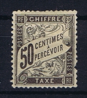 France:  Tax Yv  20 MH/*, Has Some Damage At Right Side ,fold - 1859-1959 Nuovi