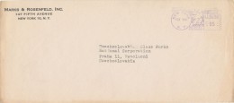 I3817 - USA (1947) New York, N.Y. (Only The Front Cover) - Cartas & Documentos