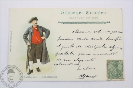 1901 Postcard Switzerland - Costumes Suisses/ Schweizer Trachten/ Swiss Costumes - Schaffhausen - Edited: Burgy - Autres & Non Classés