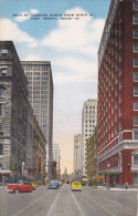 Texas Fort Worth Main Street Looking North From Ninth 1954 - Fort Worth