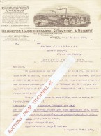 Brief 1929 HENNEF - HENNEFER MASCHINENFABRIK C. REUTHER & REISERT - "CHRONOS" - Sonstige & Ohne Zuordnung