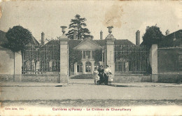 CPA 78 CARRIERES SOUS POISSY LE CHATEAU DE CHAMPFLEURY JOLI PLAN PEU COURANT - Carrieres Sous Poissy