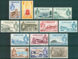 1953 Gibilterra Ordinaria Ordinary Set MNH** 2 Scans -F14 - Gibilterra