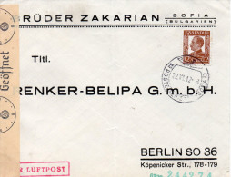 BULGARIE LETTRE CENSUREE POUR L'ALLEMAGNE 1942 - Covers & Documents