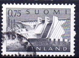 FINLAND 1963 Views - Pyhakoski Dam - 75p. - Black   FU - Used Stamps