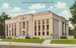 Tennessee Union City Obion County Court House Curteich - Andere & Zonder Classificatie