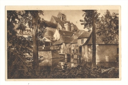 Cp, 86, La Roche-Posay, L'Eglise Et Le Moulin Sur La Creuse - La Roche Posay