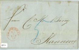 HANDGESCHREVEN BRIEF Uit 1864 Van AMSTERDAM Naar HANNOVER (8512) - Lettres & Documents