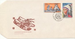 Czechoslovakia / First Day Cover (1966/11 A) Praha (1): Indians Of North America - Naprstek Museum (20h; 1,40Kcs) - Indios Americanas