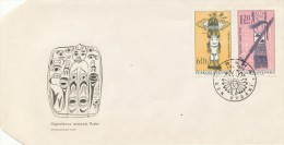 Czechoslovakia / First Day Cover (1966/11 B) Praha (2): Indians Of North America - Naprstek Museum (60h; 1,20Kcs) - Indios Americanas