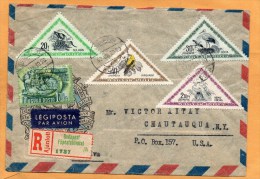 Hungary 1952 Cover Mailed To USA - Cartas & Documentos