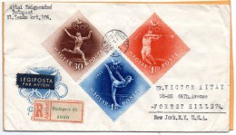 Hungary 1952 Cover Mailed To USA - Cartas & Documentos