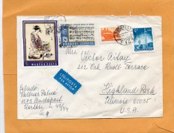 Hungary Cover Mailed To USA - Lettres & Documents