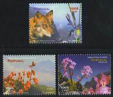 Portugal Acores Azores Madeira Madère Europa CEPT 1999 Loup Fleurs Orchidée Wolf  Flowers Orchid - Unused Stamps