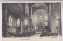 CPA DPT 51 CHATILLON SUR MARNE,INTERIEUR DE L EGLISE En 1916!! - Châtillon-sur-Marne