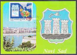 Yugoslavia 1987, Maximum Card "Novi Sad", Ref.bbzg - Cartes-maximum