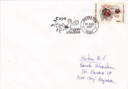 RUGBY, CHILDRENS CUP, SPECIAL POSTMARK ON COVER, 1997, ROMANIA - Rugby