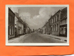 FAUQUEMBERGUES  1960  LA RUE SE ST OMER AVEC LA CAISSE D EPARGNE     CIRC  OUI   EDIT - Fauquembergues