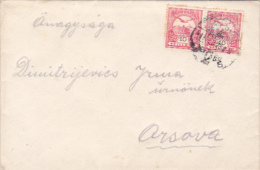 HUNGARIAN ROYAL CROWN, EAGLE, STAMPS ON COVER, 1910, HUNGARY - Storia Postale