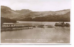 STIRLING - STEAMER "SIR WALTER SCOTT" ARRIVING AT STRONACHLACHAR RP Sti3 - Stirlingshire