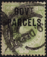 Grande-Bretagne 1888  Y&T Serv. 34  (Michel D31)  SG 068,  GOV Parcels, 1/ Vert. Cote 250 £ - Dienstmarken