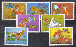 Hungary Mi 3580-3586 Children Film Little Fox Vuk  1982    MNH - Nuovi