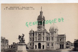 50 - GRANVILLE - EGLISE SAINT PAUL ET LE MONUMENT AUX MORTS - Granville