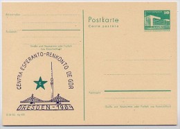 DDR P84-46-84 C93 Postkarte Zudruck ESPERANTO-ZENTRUM DRESDEN 1984 - Private Postcards - Mint