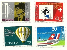 1979 - Svizzera 1076/79 Avvenimenti Diversi C3268, - Ungebraucht