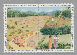 UN Geneva 1986 Michel # 138-141 Block Of 4, MNH - Blokken & Velletjes