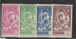 N254- ALGERIE  /  ALGERIA  . SCOTT # : B 39-42 . MH  -  CCSMPG - Ungebraucht