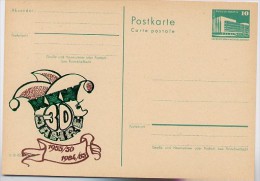 DDR P84-58-84 C101 Postkarte Zudruck KARNEVAL WILDAU ** 1984 - Private Postcards - Mint