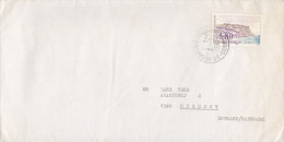 France Deluxe  BESANCON - PROUDHUN Doubs 1990 Cover Lettre To RISSKOV Denmark Cap Canaille Cassis Stamp - Brieven En Documenten