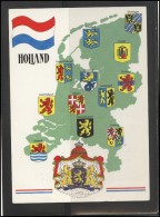 NETHERLANDS Brief Postal History Postcard Air Mail NL 025 Coat Of Arm Flag - Cartas & Documentos