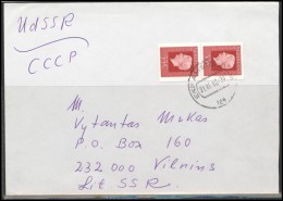 NETHERLANDS Brief Postal History Envelope NL 029 Personalities Coil Stamps AMSTERDAM Cancellation - Cartas & Documentos