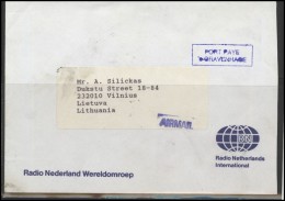 NETHERLANDS Brief Postal History Envelope Air Mail NL 032  PORT PAYE Special Delivery Radio Communication - Lettres & Documents