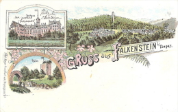 GRUSS AUS FALKENSTEIN - KURHAUS - RUINE - Falkenstein (Vogtland)