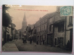 SAINT NICOLAS DE LA GRAVE, Rue Gambetta, Animée - Saint Nicolas De La Grave
