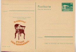 DDR P84-13-85 C115 Postkarte Zudruck SITZMÖBEL RABENAU 1985 - Private Postcards - Mint