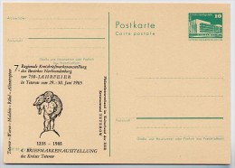 DDR P84-19a-85 C120-a Postkarte Zudruck HECHTBRUNNEN TETEROW 1985 - Private Postcards - Mint