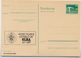 DDR P84-5-86 C138 Postkarte Zudruck ESPERANTO-TREFFEN  LEIPZIG 1986 - Postales Privados - Nuevos