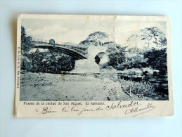 Carte Postale Ancienne : Puente De La Ciudad De San Miguel , EL SALVADOR - El Salvador