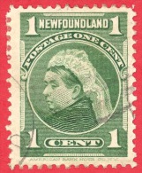 Newfoundland # 80 - 1 Cent - O- Dated 1897-1901 - Queen Victoria /  Reine Victoria - 1865-1902