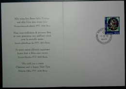 SUISSE - Souv.  Phila. Des Postes Suisses Pour Les Fêtes De Fin D'année 70 Avec Timbre N° YT 860 (70) (Pro Patria). - Storia Postale